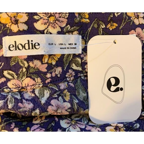 Elodie Floral Print Side Cutout Mini Skirt - Picture 7 of 9